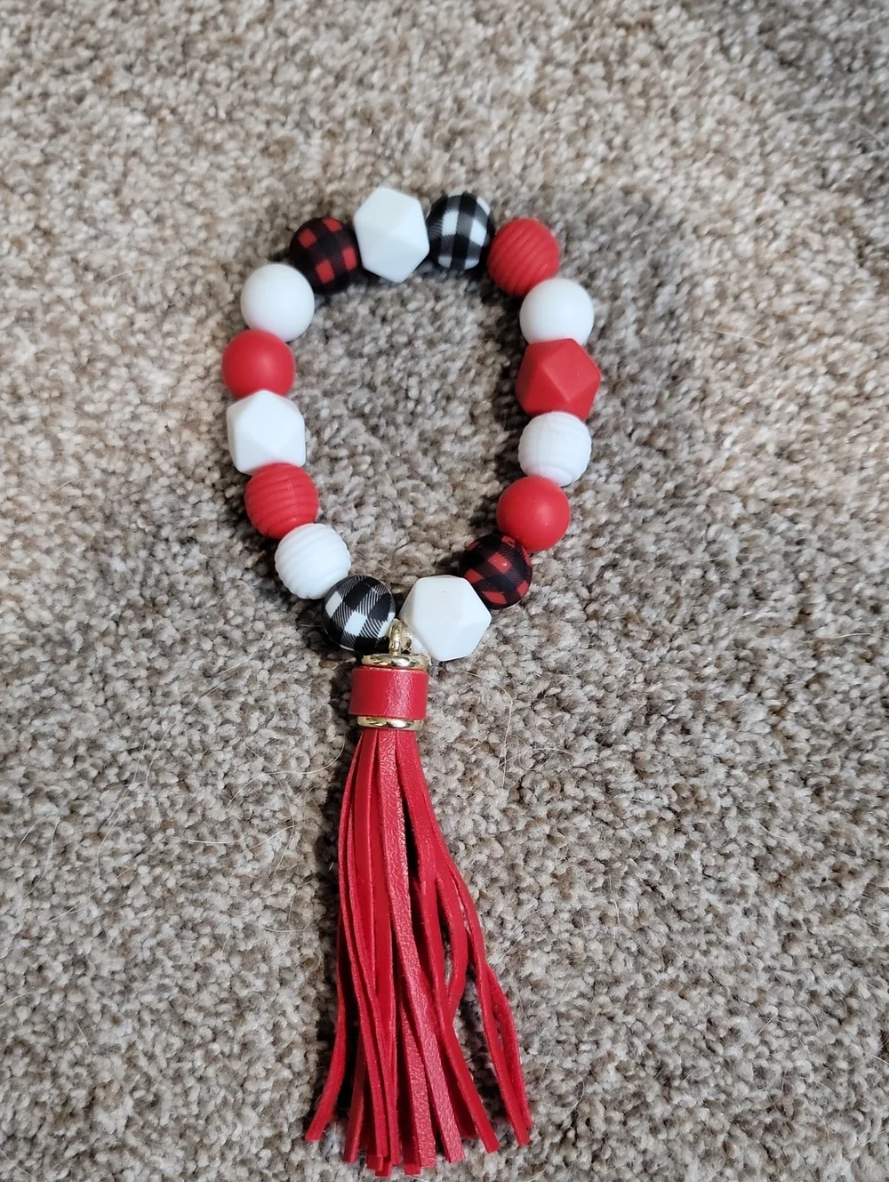 Christmas Beaded Key Chain